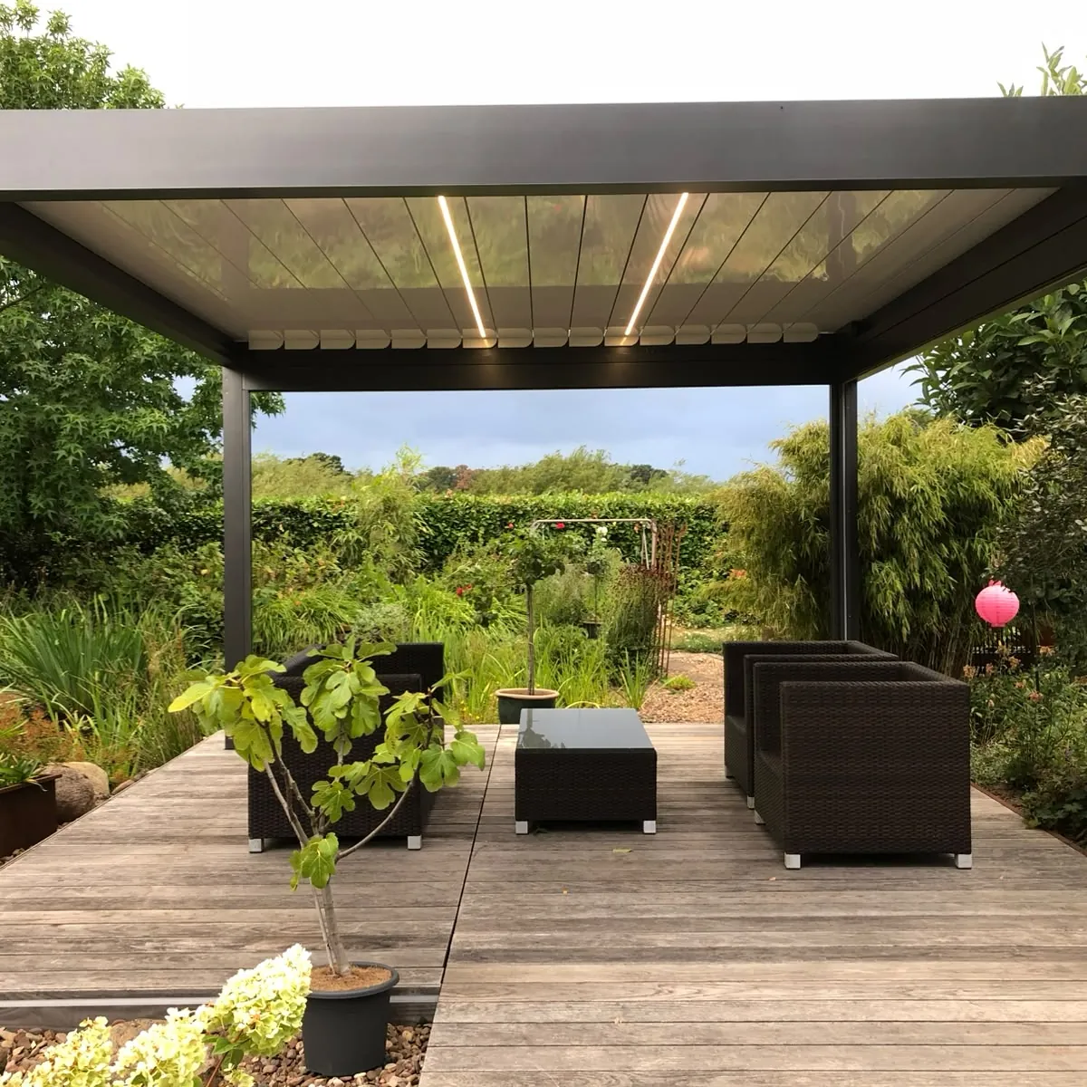 Terrassen-Pavillons von der Glaserei Laugesen in Verden