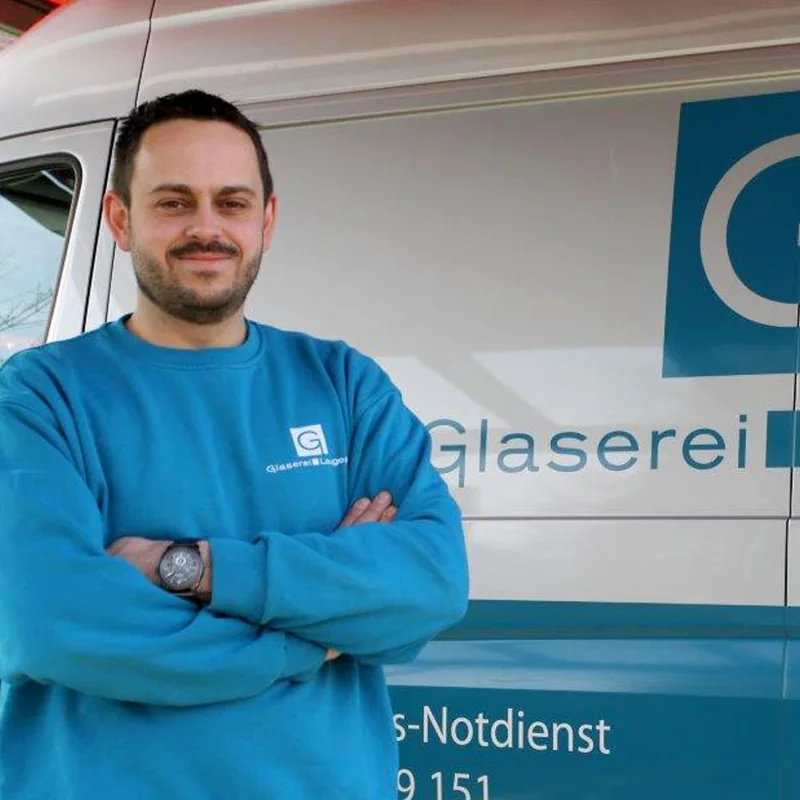 Wolfgang Laugesen, Glasermeister und Inhaber der Glaserei Laugesen in Verden