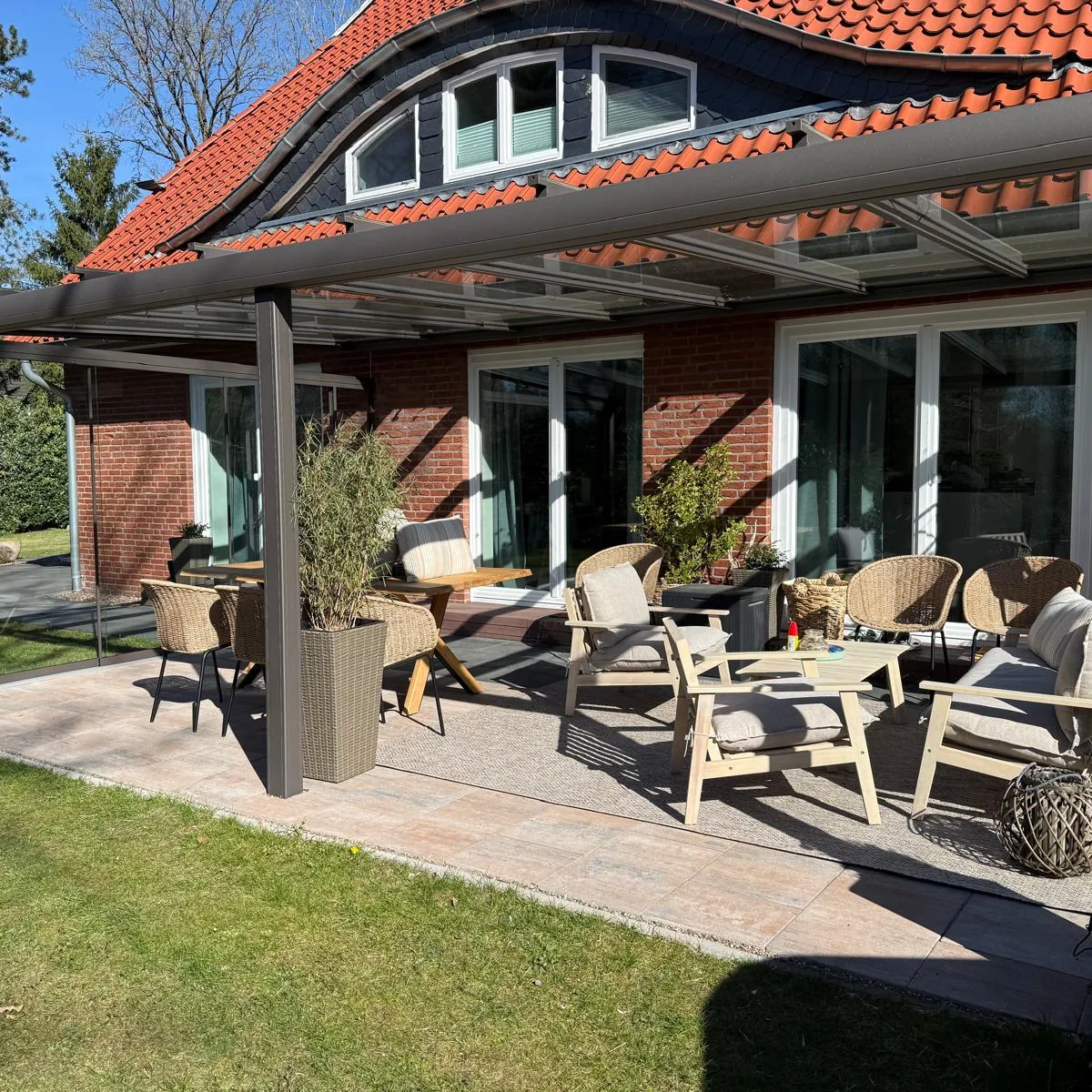 Alu-Terrassendächer von der Glaserei Laugesen in Verden